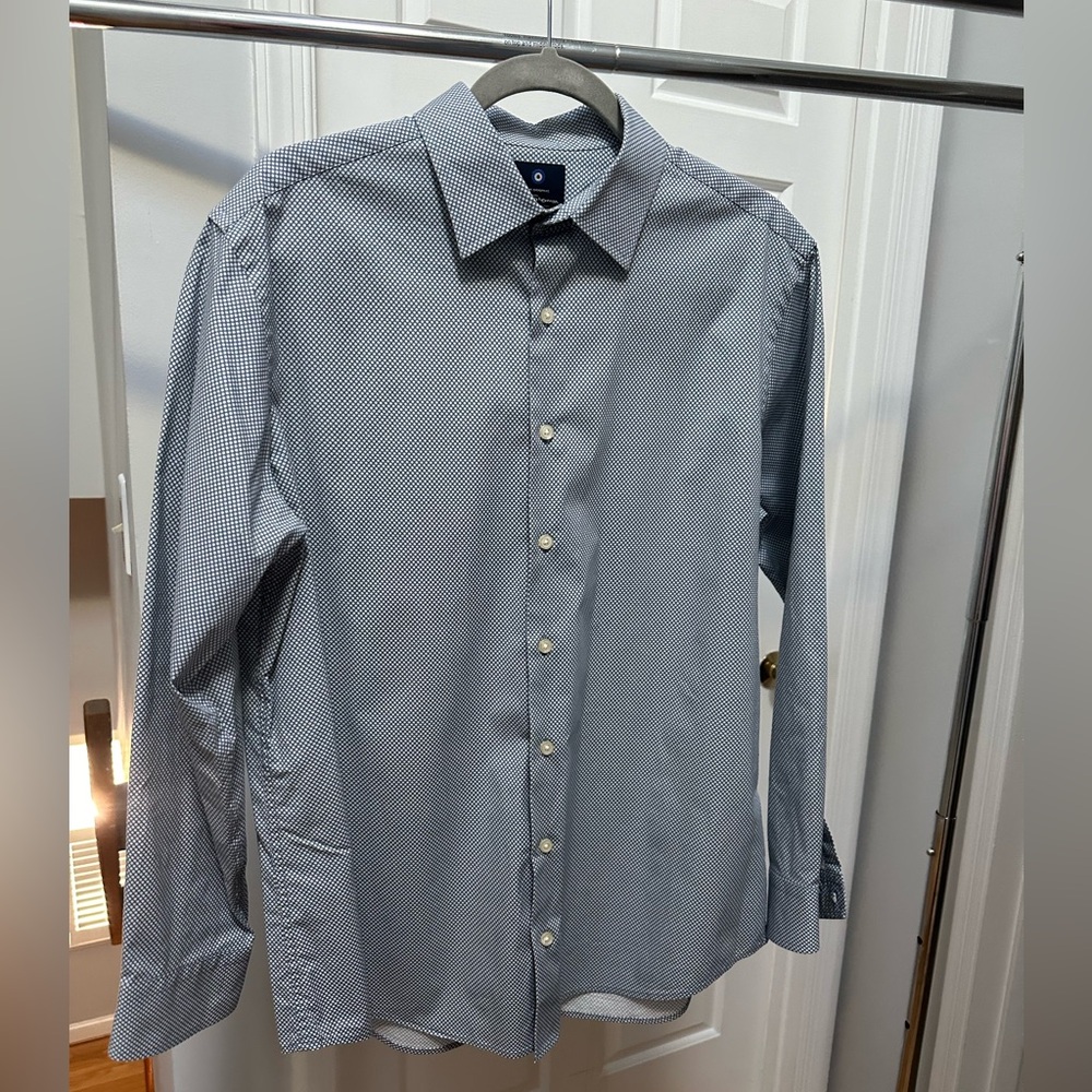 Ben Sherman Tailoring Long Sleeve Stretch Men's Dress Shirt (L) 16-16-1/2